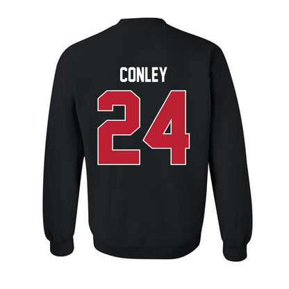 Georgia - NCAA Football : Braylon Conley - Helmet Shersey Crewneck Sweatshirt-1