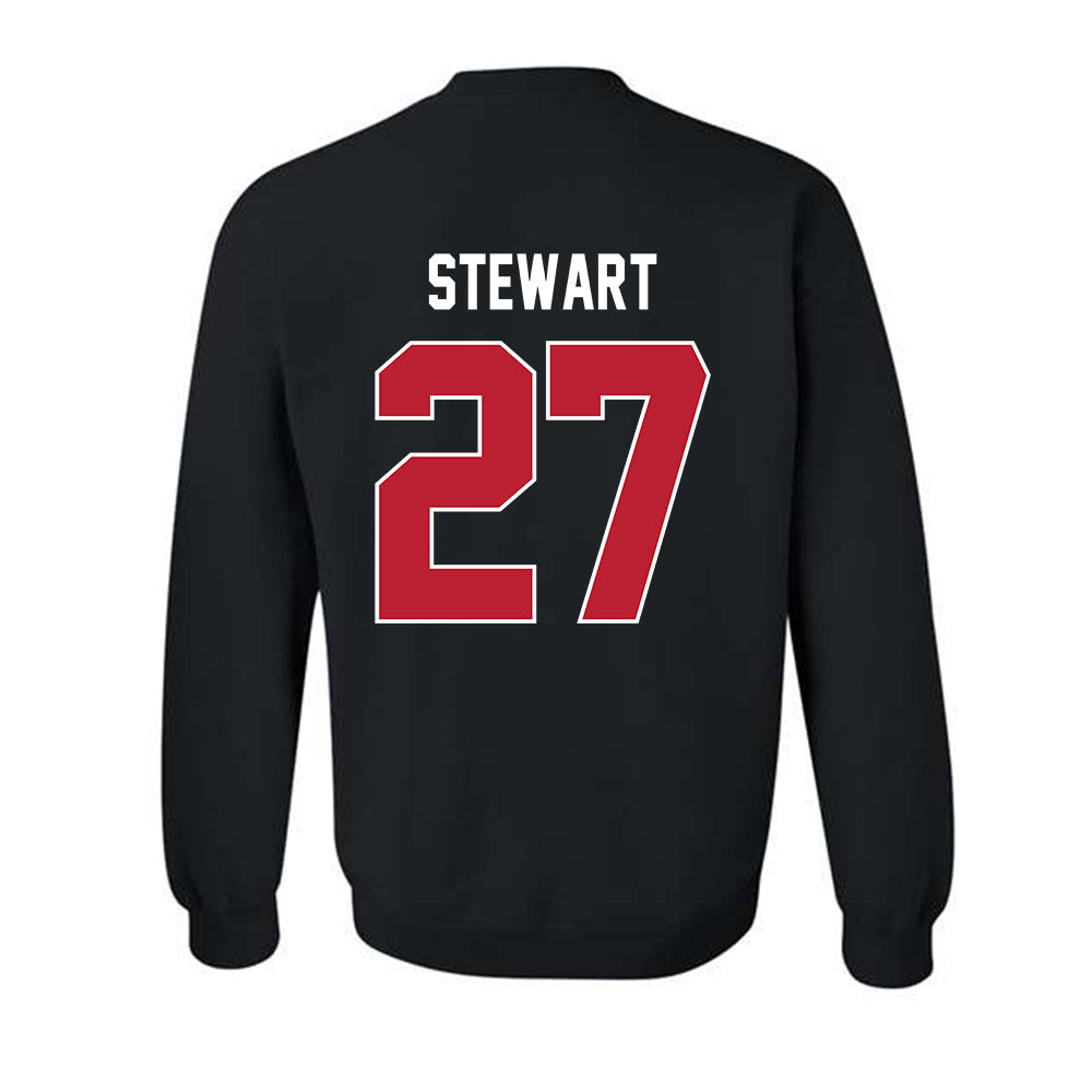 Georgia - NCAA Football : Blake Stewart - Helmet Shersey Crewneck Sweatshirt-1