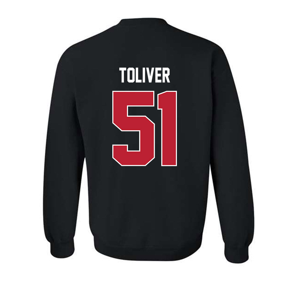 Georgia - NCAA Football : Malachi Toliver - Helmet Shersey Crewneck Sweatshirt-1