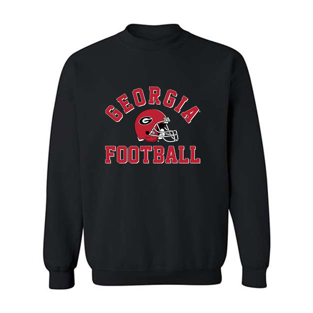Georgia - NCAA Football : AJ Lonon - Helmet Shersey Crewneck Sweatshirt-0