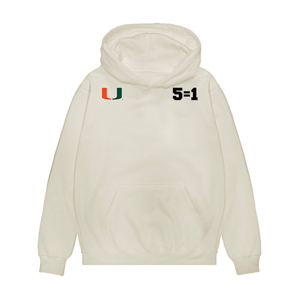 Miami - NCAA Football : - Team Collage Premium Hooded Sweatshirt-0