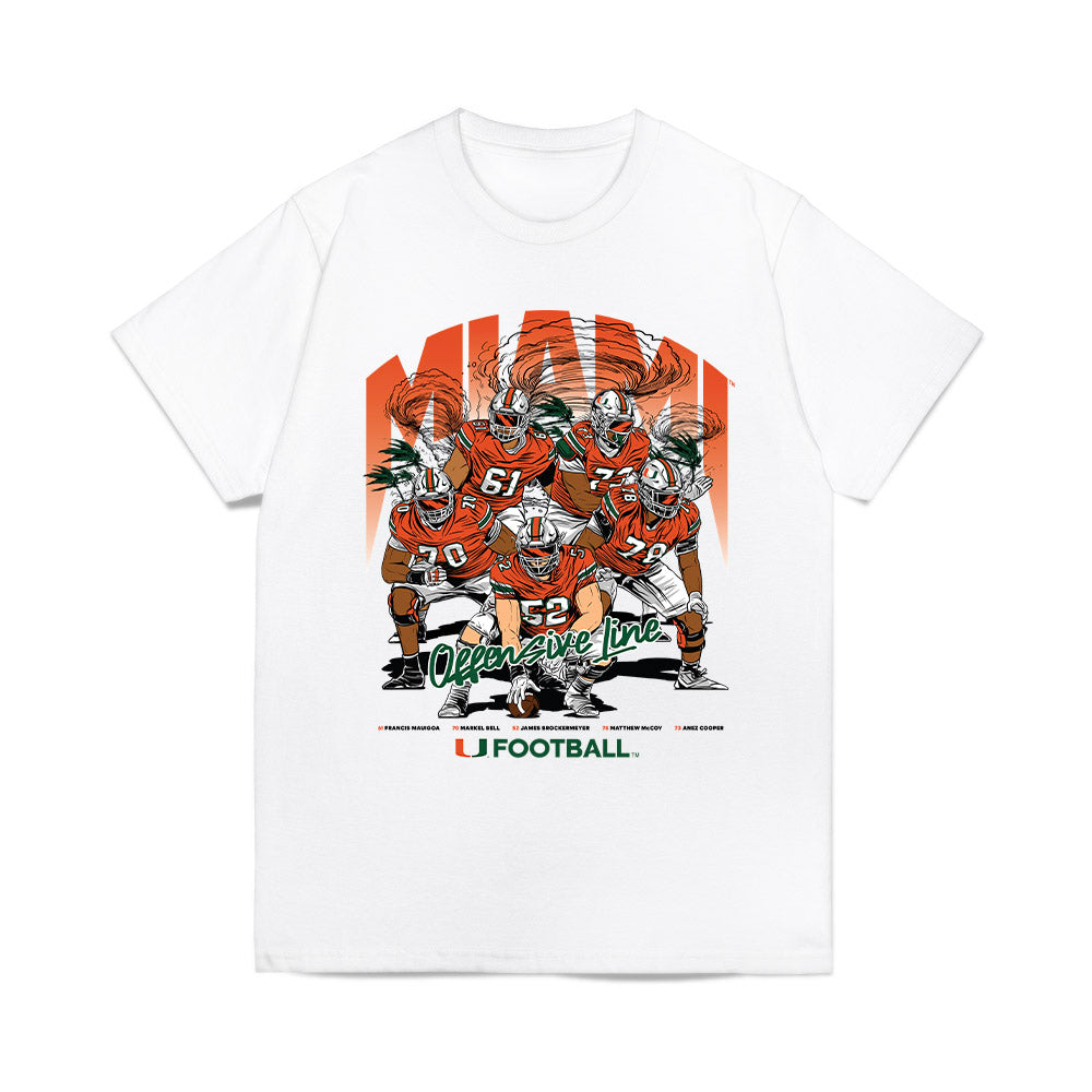 Miami - NCAA Football : - Team Collage Comfort Colors T-Shirt-0