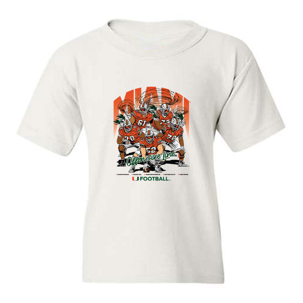 Miami - NCAA Football : - Team Collage Youth T-Shirt-0