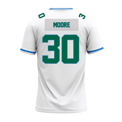 Tulane - NCAA Football : Joshua Moore - White Premium Football Jersey-1