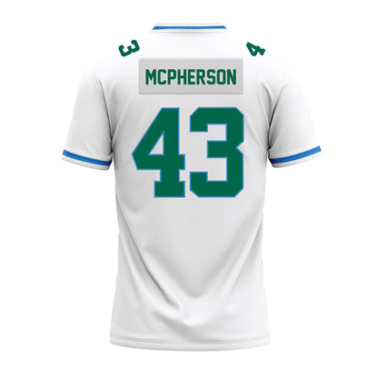 Tulane - NCAA Football : Grayson McPherson - White Premium Football Jersey-1