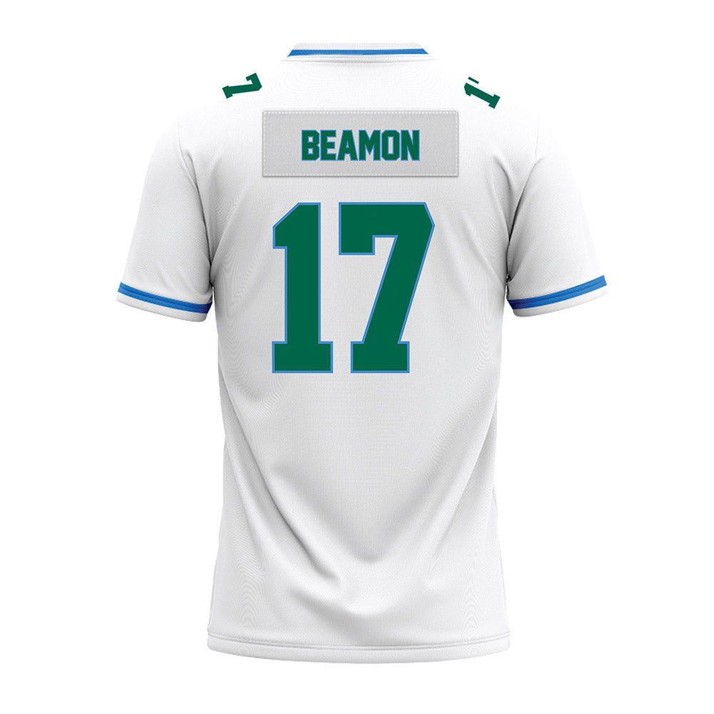 Tulane - NCAA Football : Jay beamon - White Premium Football Jersey-1