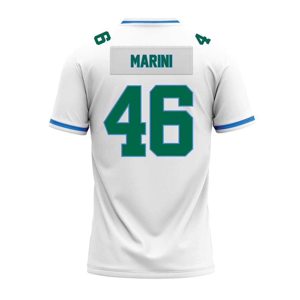 Tulane - NCAA Football : Zach Marini - White Premium Football Jersey-1