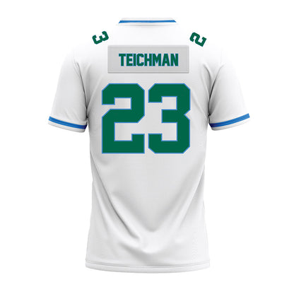 Tulane - NCAA Football : Rudy Teichman - White Premium Football Jersey-1
