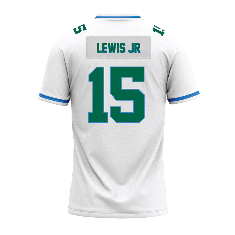 Tulane - NCAA Football : Zycarl Lewis Jr - White Premium Football Jersey-1