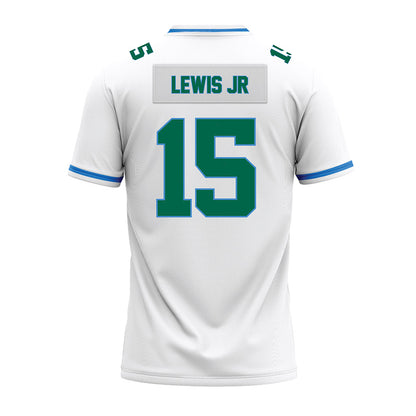 Tulane - NCAA Football : Zycarl Lewis Jr - White Premium Football Jersey-1