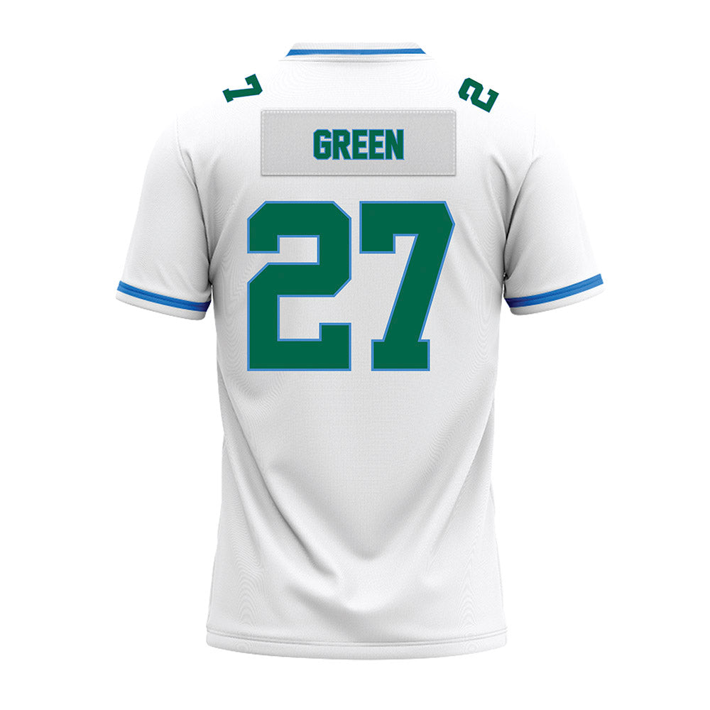Tulane - NCAA Football : Chase Green - White Premium Football Jersey-1
