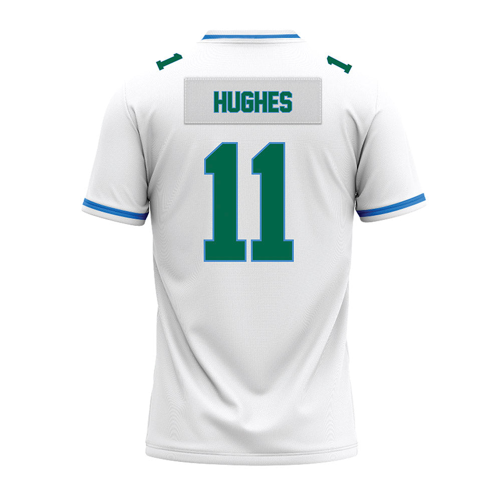 Tulane - NCAA Football : Dalton Hughes - White Premium Football Jersey-1