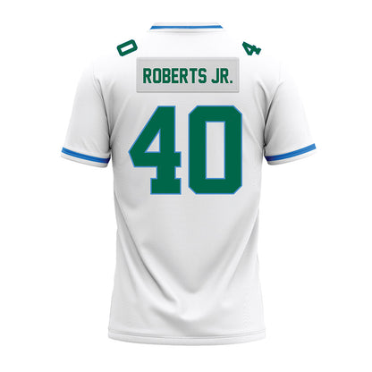 Tulane - NCAA Football : Warren Roberts Jr. - White Premium Football Jersey-1