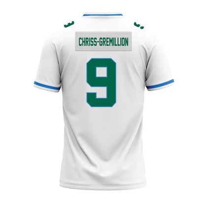 Tulane - NCAA Football : Zeon Chriss-Gremillion - White Premium Football Jersey-1