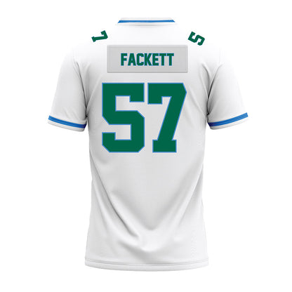 Tulane - NCAA Football : Deborah Fackett - White Premium Football Jersey-1