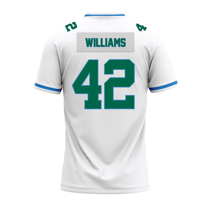 Tulane - NCAA Football : Makai Williams - White Premium Football Jersey-1