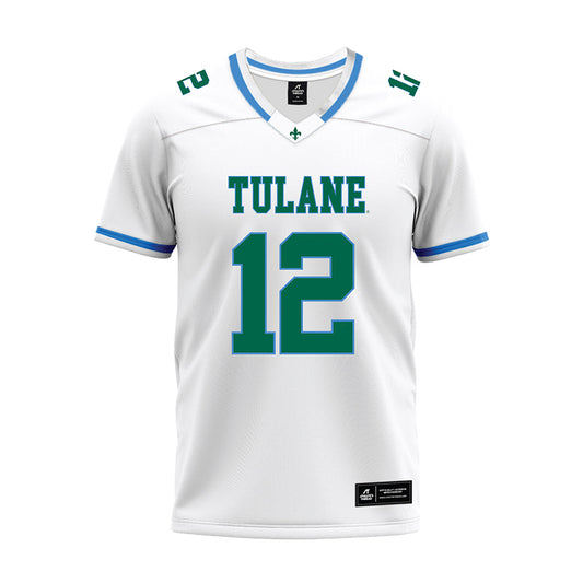 Tulane - NCAA Football : Cade Scott - White Premium Football Jersey-0