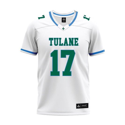 Tulane - NCAA Football : Jay beamon - White Premium Football Jersey-0
