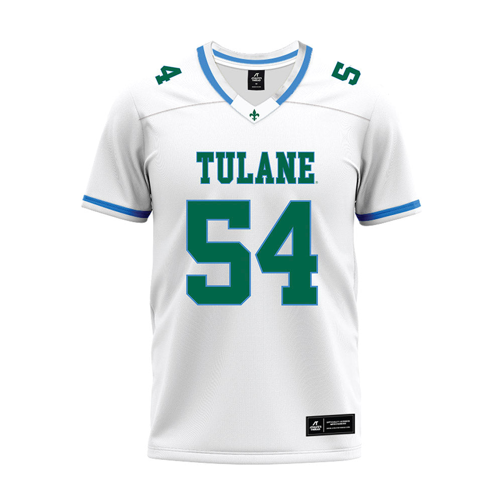 Tulane - NCAA Football : Jeffrey Curtis Jr - White Premium Football Jersey-0