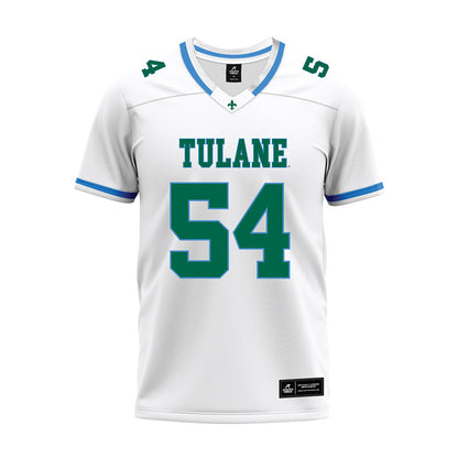 Tulane - NCAA Football : Jeffrey Curtis Jr - White Premium Football Jersey-0