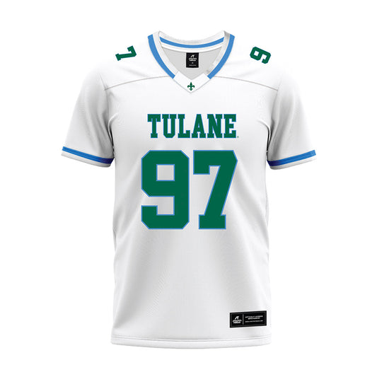 Tulane - NCAA Football : Nikolas Alston - White Premium Football Jersey-0