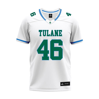 Tulane - NCAA Football : Zach Marini - White Premium Football Jersey-0