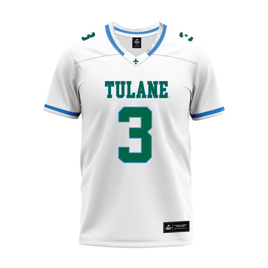Tulane - NCAA Football : Kadin Semonza - White Premium Football Jersey-0