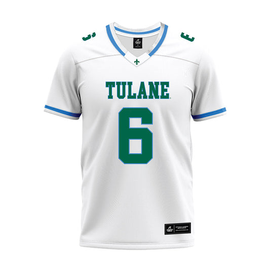 Tulane - NCAA Football : Joshua Sims - White Premium Football Jersey-0