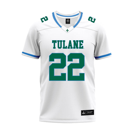 Tulane - NCAA Football : Johntarius Green - White Premium Football Jersey-0
