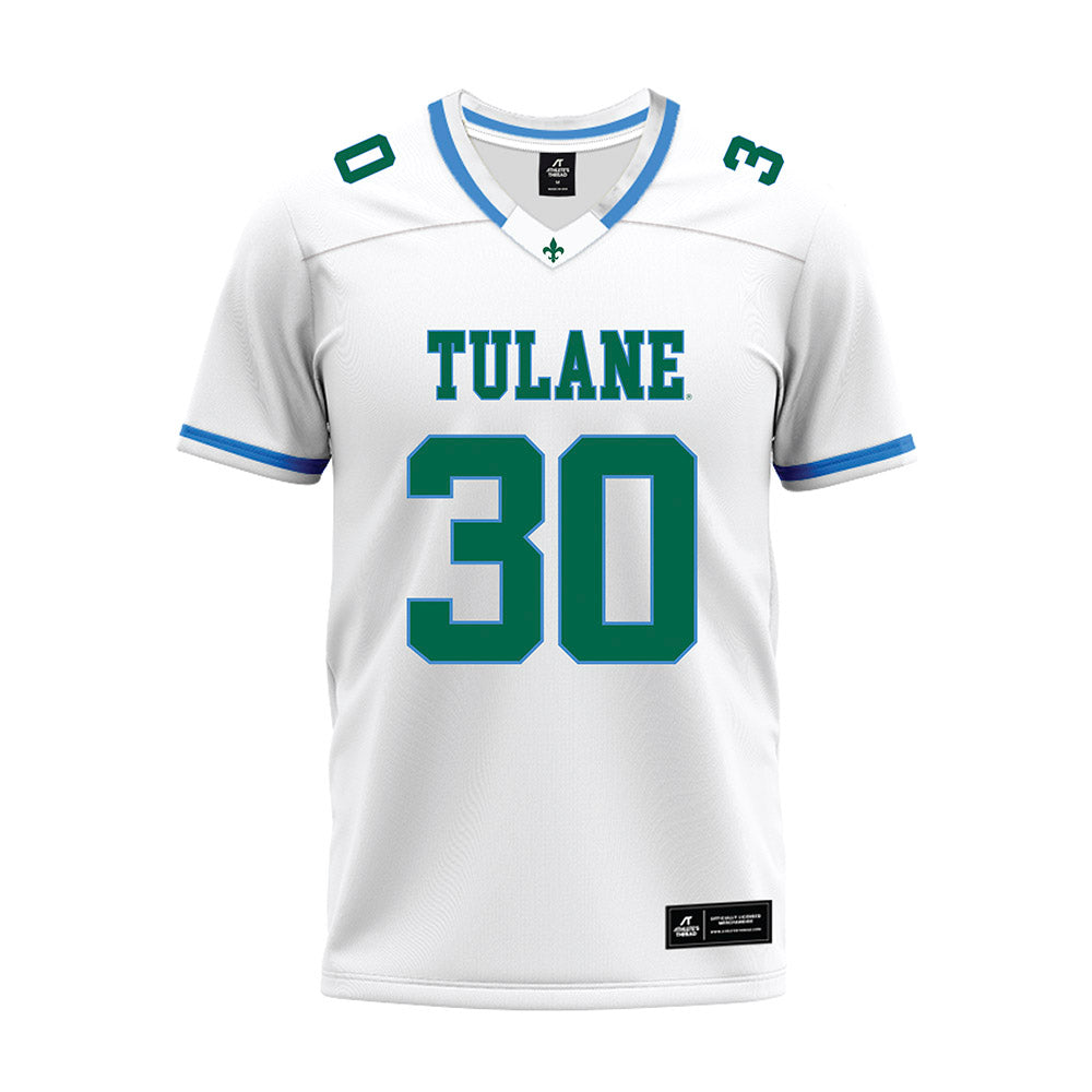 Tulane - NCAA Football : Syre Gilmore - White Premium Football Jersey-0