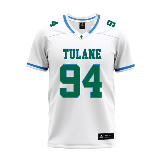 Tulane - NCAA Football : Derrick Shepard Jr - White Premium Football Jersey-0