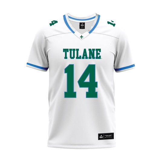 Tulane - NCAA Football : Dagan Bruno - White Premium Football Jersey-0