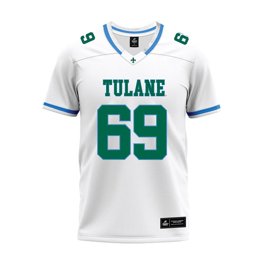 Tulane - NCAA Football : AJ Westfield - White Premium Football Jersey-0