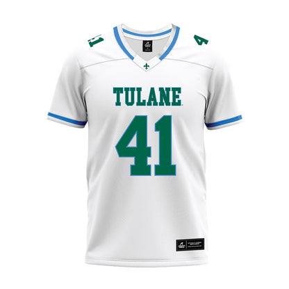 Tulane - NCAA Football : Chan Lumpkin - White Premium Football Jersey-0