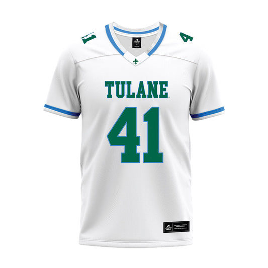 Tulane - NCAA Football : Chan Lumpkin - White Premium Football Jersey-0