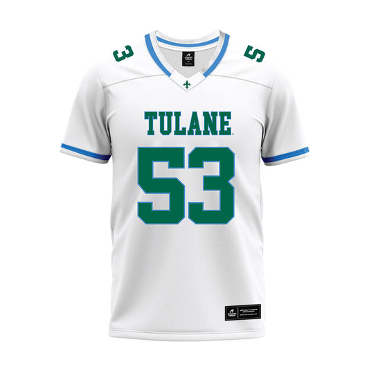 Tulane - NCAA Football : John Stivers - White Premium Football Jersey-0