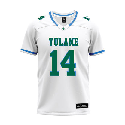 Tulane - NCAA Football : Dagan Bruno - White Premium Football Jersey-0