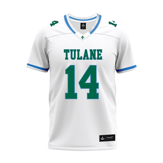 Tulane - NCAA Football : Dagan Bruno - White Premium Football Jersey-0