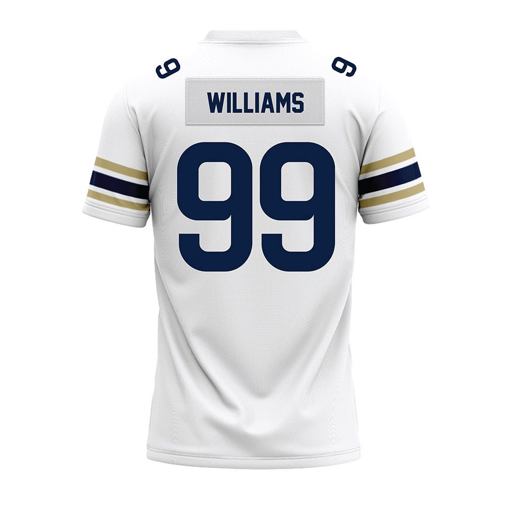 Akron - NCAA Football : Jalen Williams - White Premium Football Jersey-1