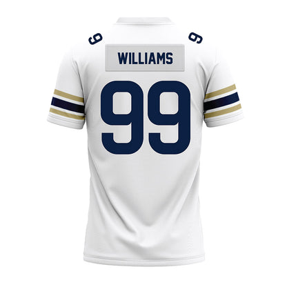 Akron - NCAA Football : Jalen Williams - White Premium Football Jersey-1