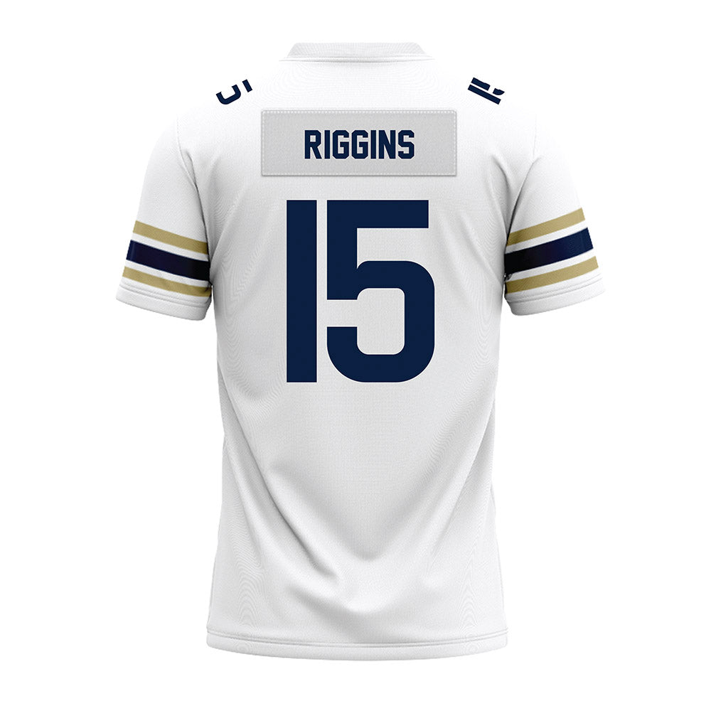 Akron - NCAA Football : Jaborree Riggins - White Premium Football Jersey-1
