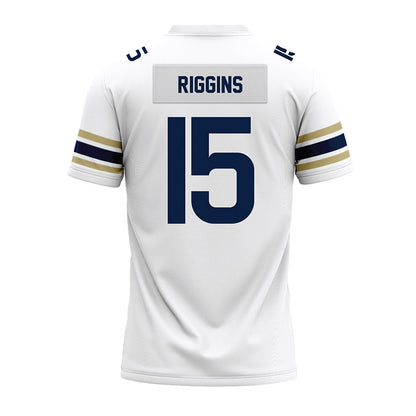Akron - NCAA Football : Jaborree Riggins - White Premium Football Jersey-1