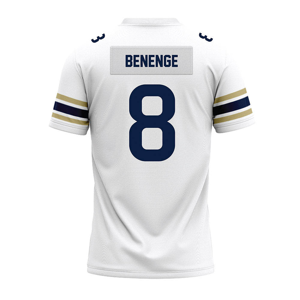 Akron - NCAA Football : Richard Benenge - White Premium Football Jersey-1