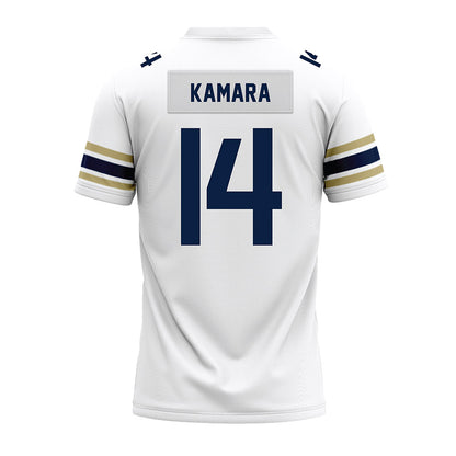 Akron - NCAA Football : Ben Kamara - White Premium Football Jersey-1