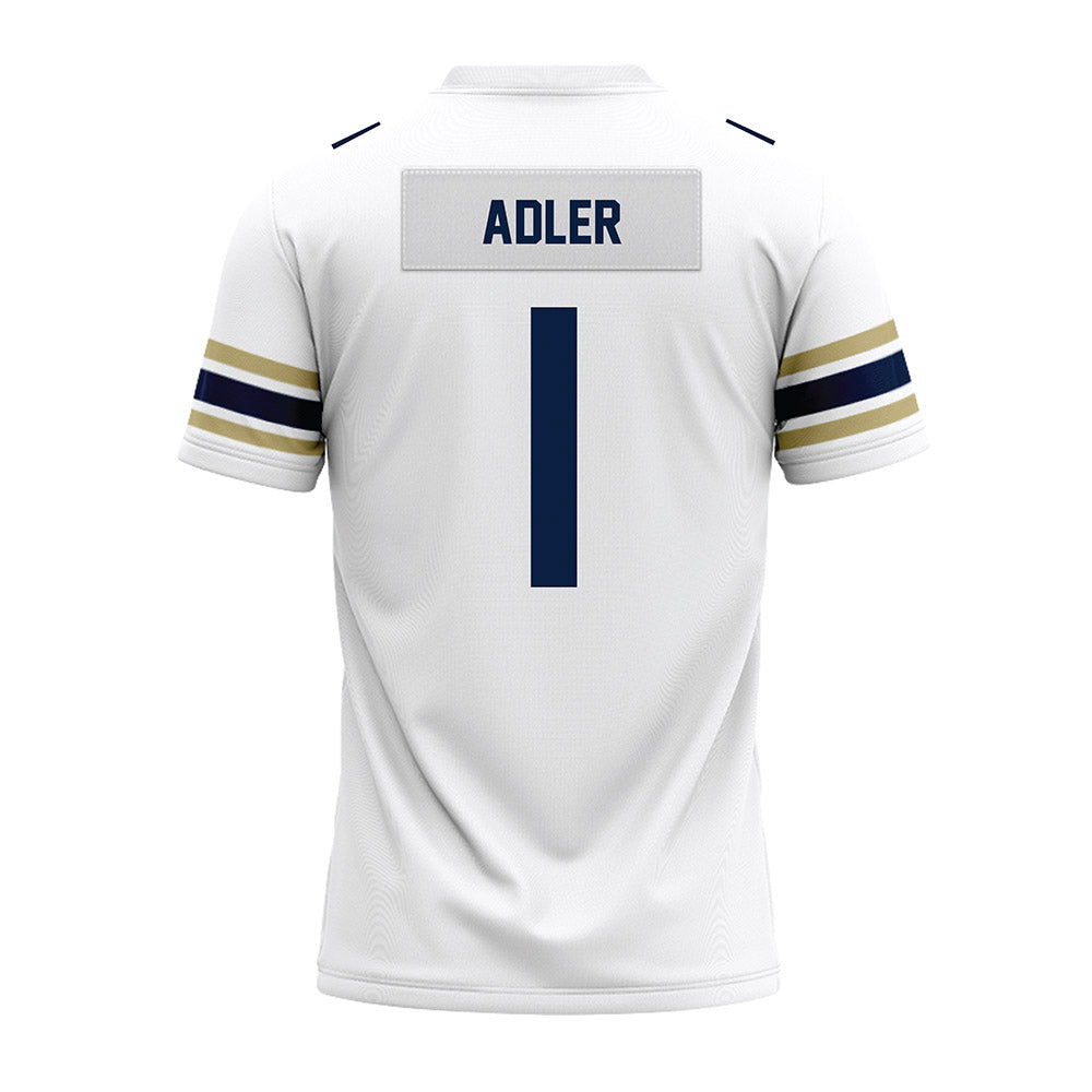 Akron - NCAA Football : Bennett Adler - White Premium Football Jersey-1