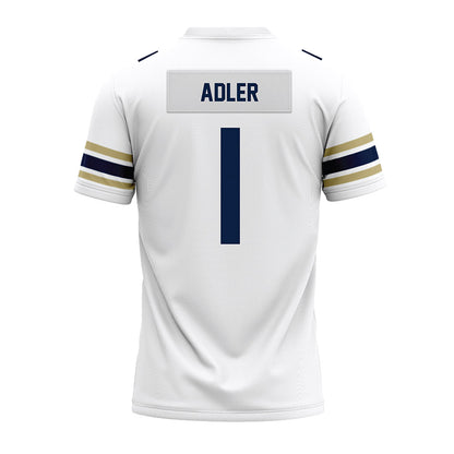 Akron - NCAA Football : Bennett Adler - White Premium Football Jersey-1
