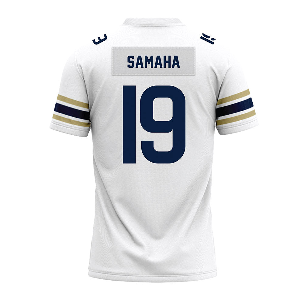 Akron - NCAA Football : adam samaha - White Premium Football Jersey-1