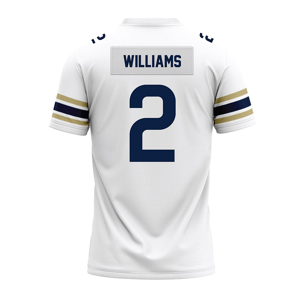 Akron - NCAA Football : Marcel Williams - White Premium Football Jersey-1