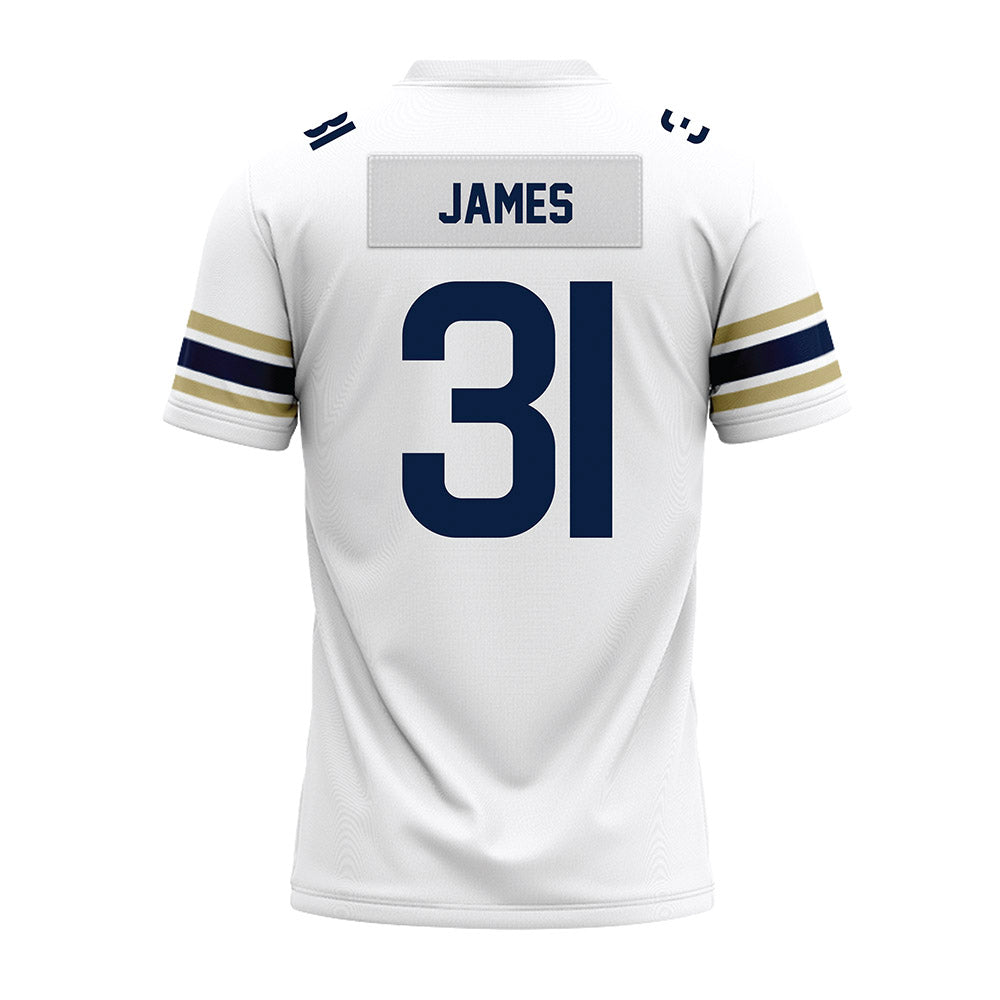 Akron - NCAA Football : Gavin James - White Premium Football Jersey-1