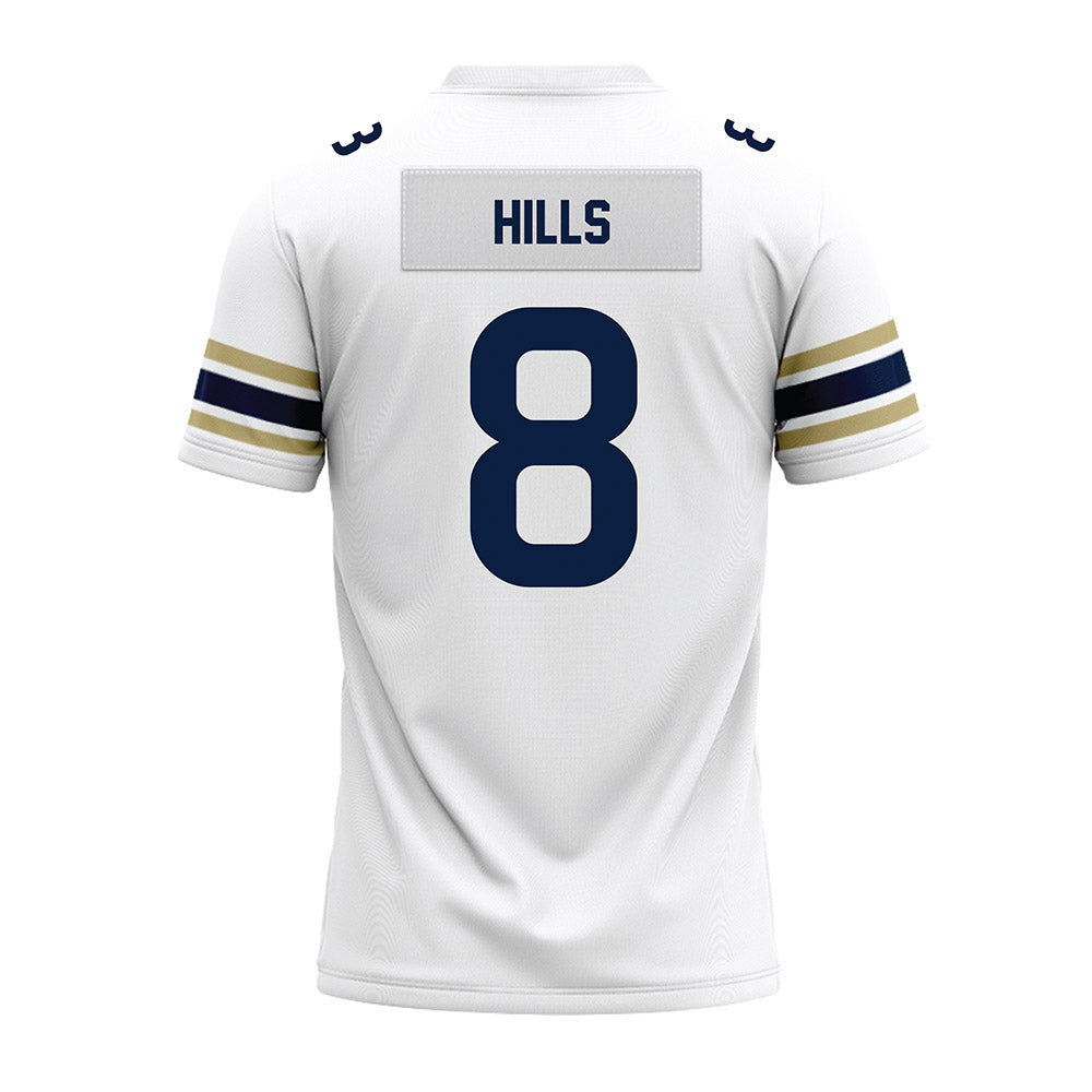 Akron - NCAA Football : Brandon Hills - White Premium Football Jersey-1